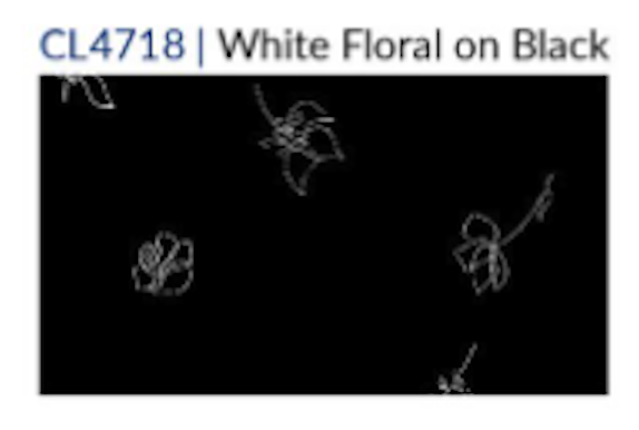 Fridaze AA366 Juilanne Linnen Blouse - WHITE FLORAL ON BLACK