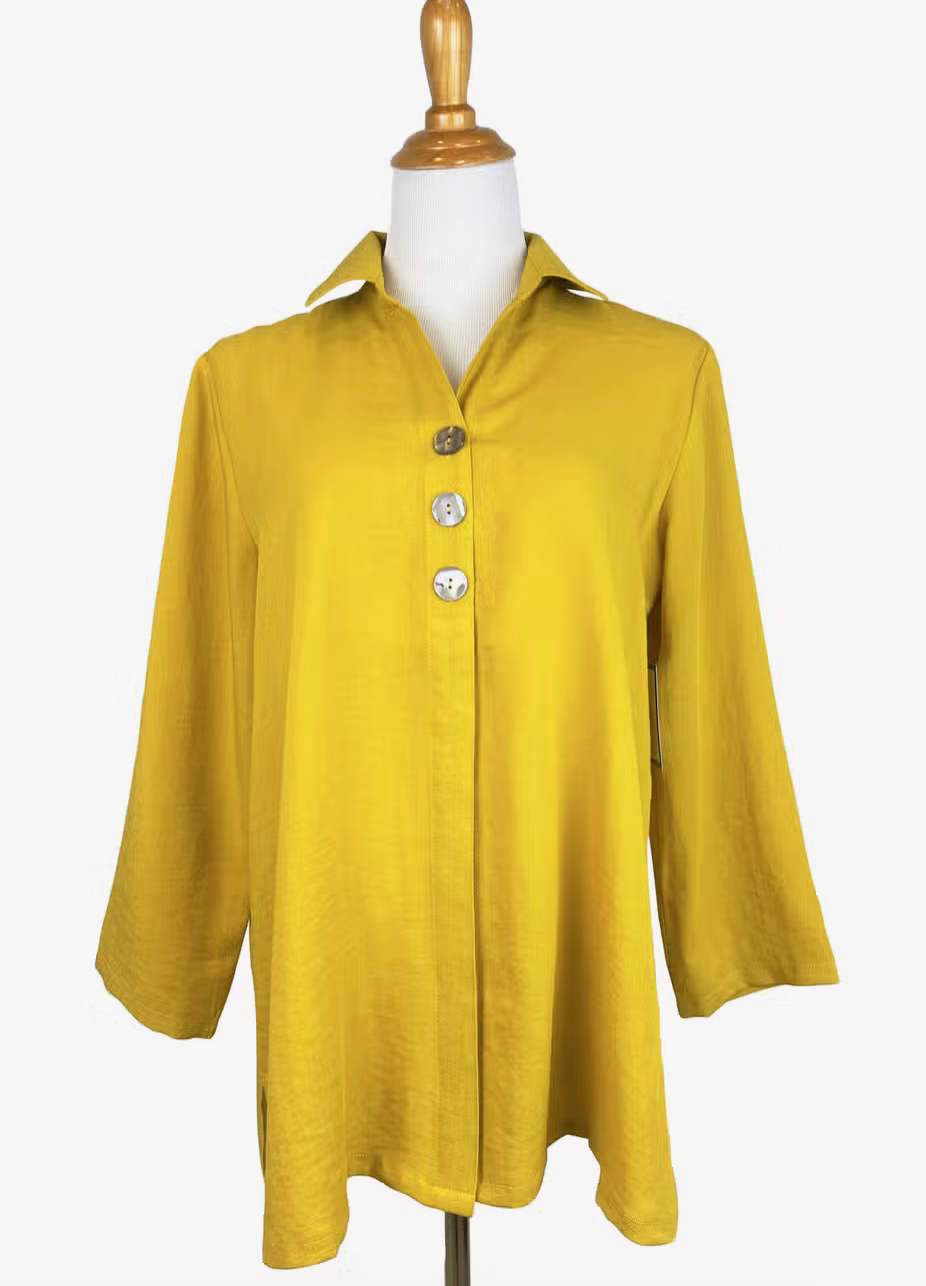 Fridaze AA366 Juilanne Linnen Blouse  - MARIGOLD