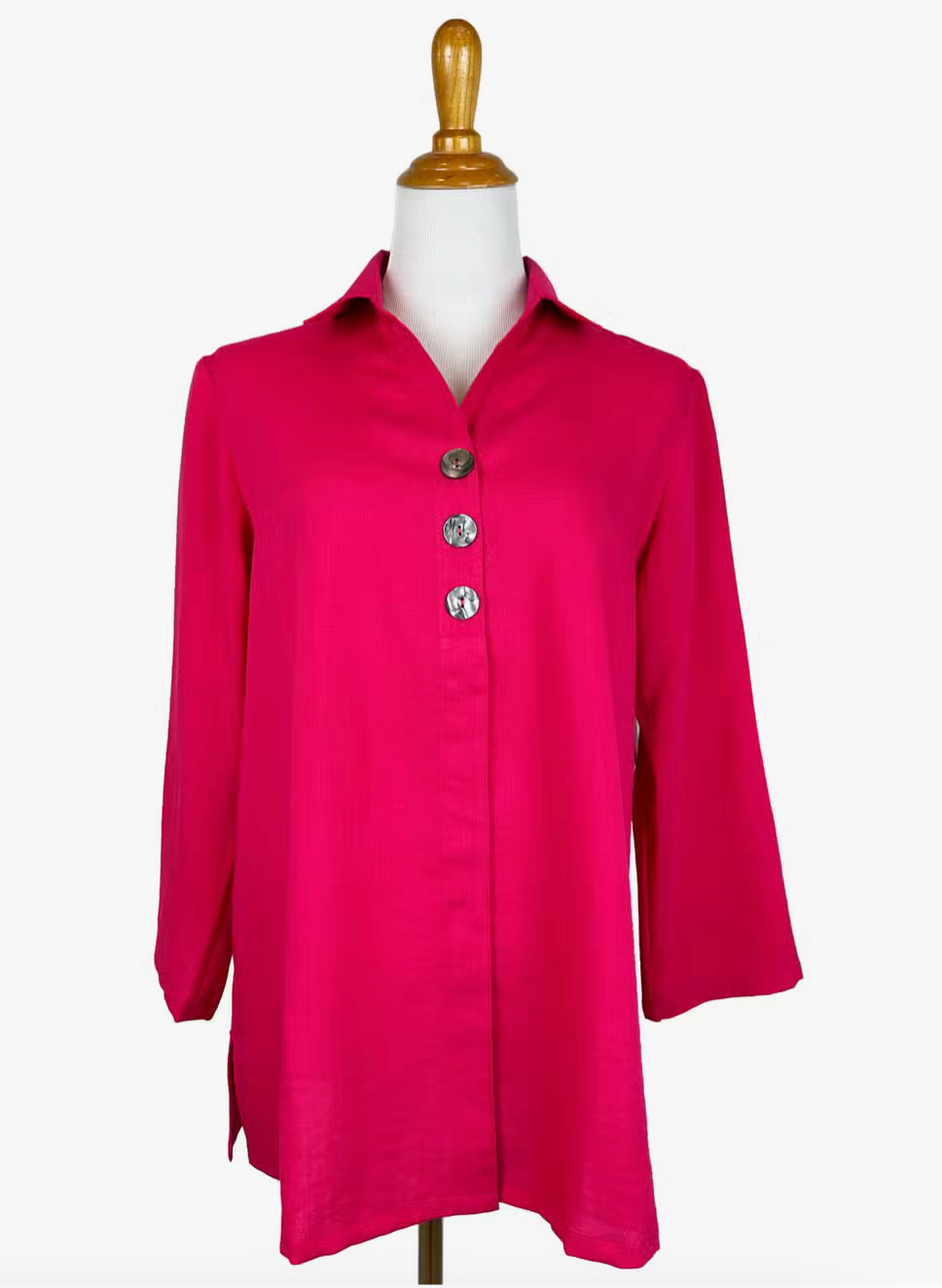Fridaze AA366 Juilanne Linnen Blouse  - STRAWBERYY