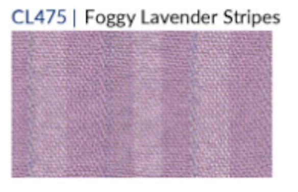 Fridaze AA268 Flower Button Linen Shirt - FOGGY LAVENDER STRIPES
