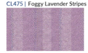 Fridaze AA123- Linen Pullover with Asymmetric Hem- FOGGY LAVENDER STRIPES