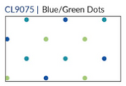 Fridaze AA123- Linen Pullover with Asymmetric Hem- BLUE/GREEN DOTS