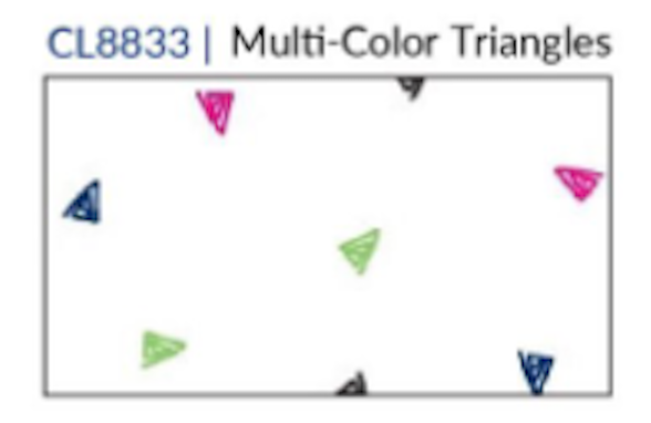 Fridaze AA123- Linen Pullover with Asymmetric Hem- MULTI-COLOR TRIANGLES