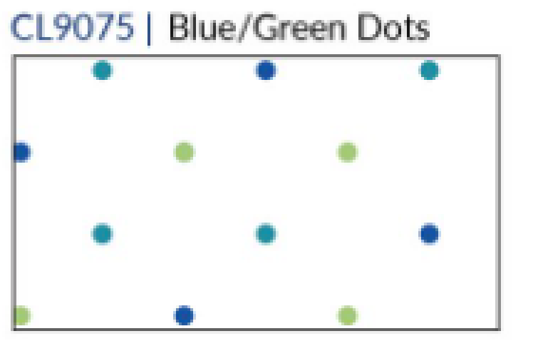 Fridaze AA85- Horn Button Linen Short Jacket- BLUE/GREEN DOTS