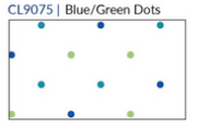 Fridaze AA188- One Button Short Linen Jacket- BLUE/GREEN DOTS