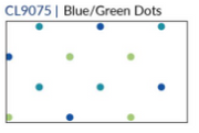 Fridaze AA377- Jasmine Linen Pullover Top- BLUE/GREEN DOTS