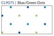 Fridaze AA267- Scoop Pocket Linen Shirt- BLUE/GREEN DOTS