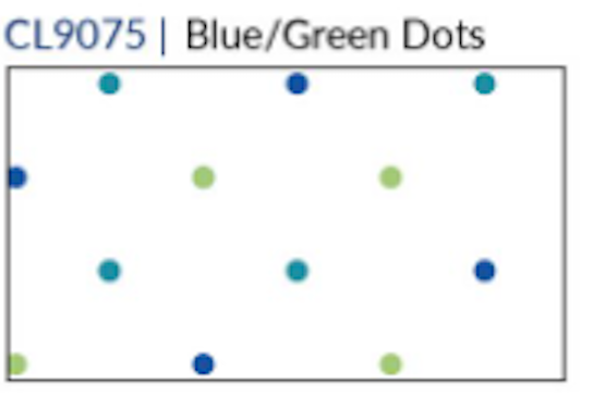 Fridaze AA272- Boat Neck Linen Pullover - BLUE/GREEN DOTS