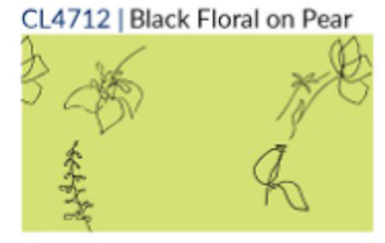 Fridaze AA344- Bonnie Linen Pullover - BLACK FLORAL ON PEAR