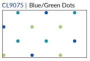Fridaze AA379- Mia Mixed Buttons Linen Blouse - BLUE/GREEN DOTS