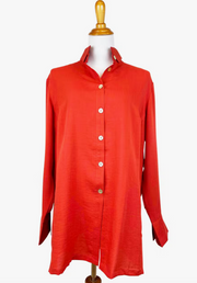 Fridaze AA147 - Marley's Linen Shirt - TOMATO