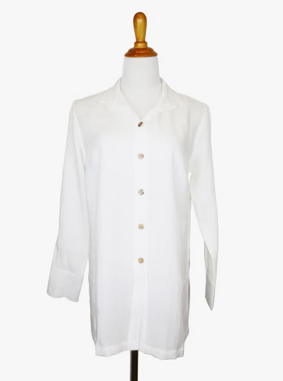 Fridaze AA147 - Marley's Linen Shirt - WHITE