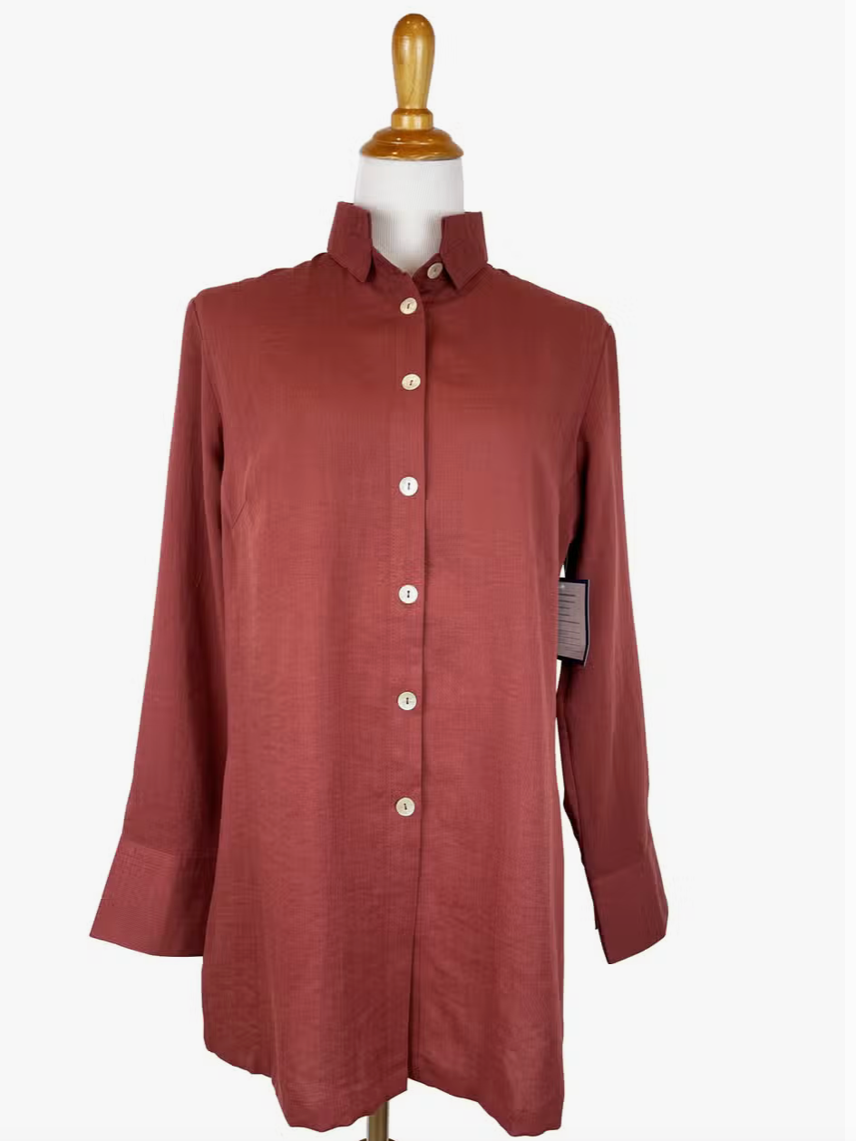 Fridaze AA147 - Marley's Linen Shirt - ESPRESSO