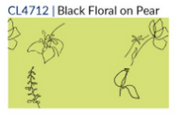 Fridaze AA147 - Marley's Linen Shirt - BLACK FLORAL ON PEAR