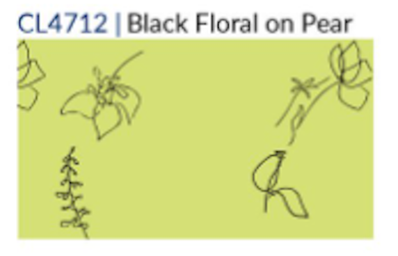 Fridaze AA147 - Marley's Linen Shirt - BLACK FLORAL ON PEAR