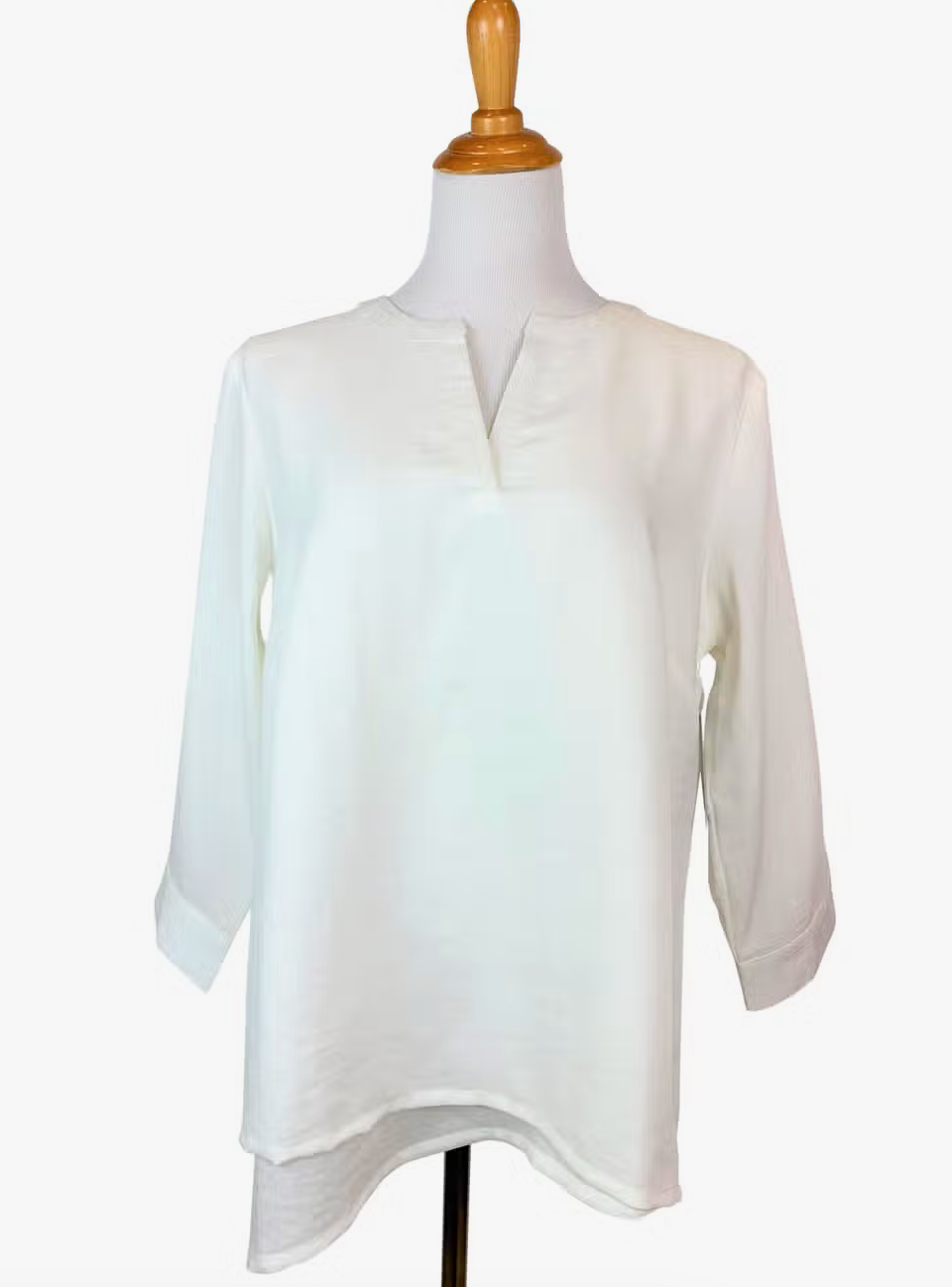 Fridaze AA300 - Olivia Pullover Linen Blouse - WHITE