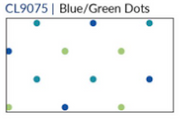 Fridaze AA300 - Olivia Pullover Linen Blouse - BLUE/GREEN DOTS