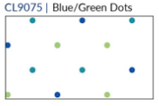 Fridaze AA300 - Olivia Pullover Linen Blouse - BLUE/GREEN DOTS