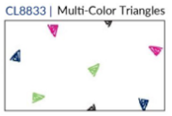 Fridaze AA08 - Three Quarters Linen - MULTI-COLOR TRIANGLES
