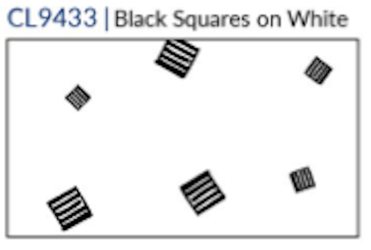 Fridaze AA08 - Three Quarters Linen - BLACK SQUARES ON WHITE