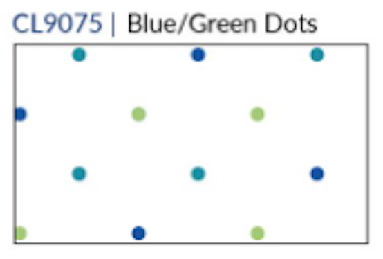 Fridaze AA380 - Ava Cowl Neck Linen Pullover - BLUE/GREEN DOTS