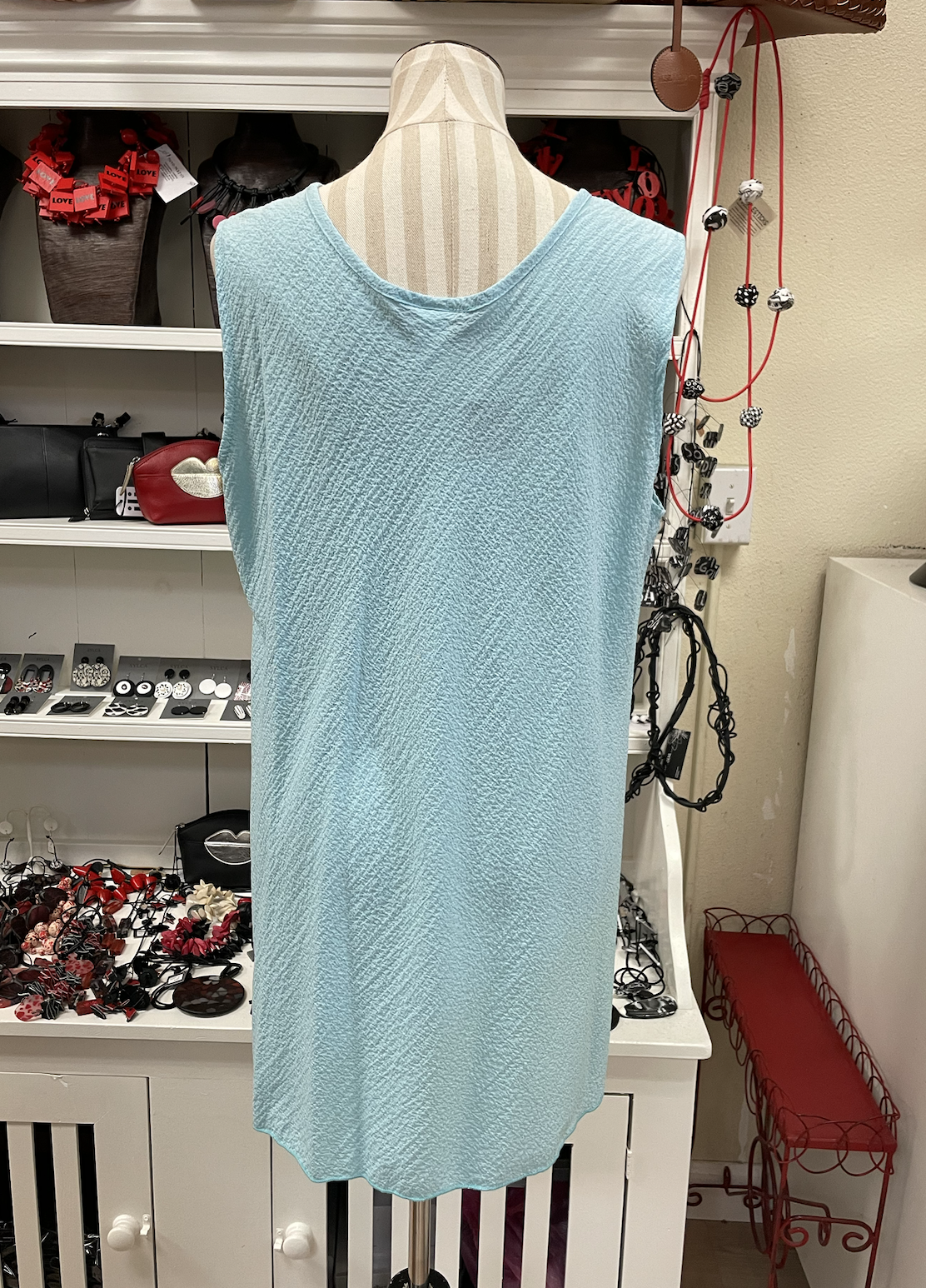 MOONLIGHT Solid Pale Blue Shell Tank - 306 NP