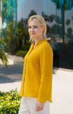 Fridaze AA385- Skylar Linen Shirt  - MARIGOLD