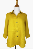 Fridaze AA324- Fiona Linen Blouse - MARIGOLD