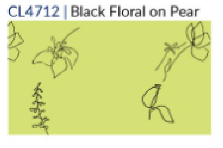 Fridaze AA386- Isla Pullover Linen Shirt - BLACK FLORAL ON PEAR