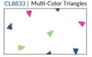 Fridaze AA385- Skylar Linen Shirt - MULTI-COLOR TRIANGLES