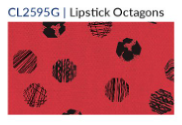 Fridaze AA261-Diamond Button- Up Linen Shirt - LIPSTICK OCTAGONS