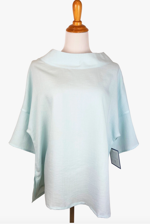 Fridaze AA374- Mila Linen Pullover Top - SEAGLASS