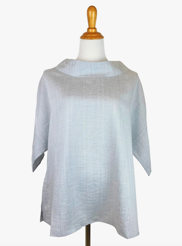 Fridaze AA374- Mila Linen Pullover Top - PEBBLE