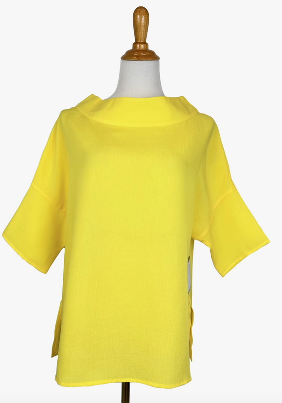 Fridaze AA374- Mila Linen Pullover Top - DAFFODIL