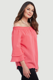 Fridaze AA289- Rumba Linen Shirt - PASSION FLOWER