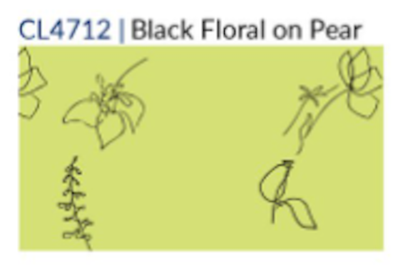 Fridaze AA386 - Isla Pullover Linen Shirt - BLACK FLORAL ON PEAR