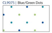 Fridaze AA87- Hidden Button Linen Long Jacket - BLUE/GREEN DOTS