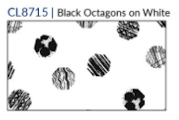 Fridaze AA206 - Front/Back Pleat Linen Tunic - BLACK OCTAGONS ON WHITE