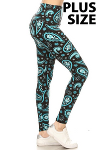 "Paisley" Print Leggings PLUS