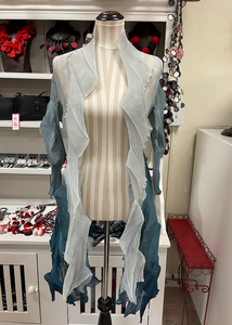 Alquema Jacqui Coat - SILVER TO DENIM