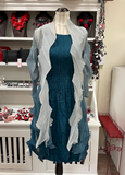 Alquema Jacqui Coat - SILVER TO DENIM