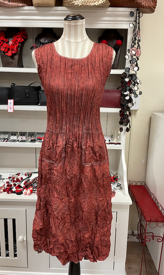 Alquema Smash Pocket Dress - TANGERINE DENIM