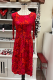 Alquema 3/4 Sleeve Smash Pocket Dress - AUTUMN LEAVES