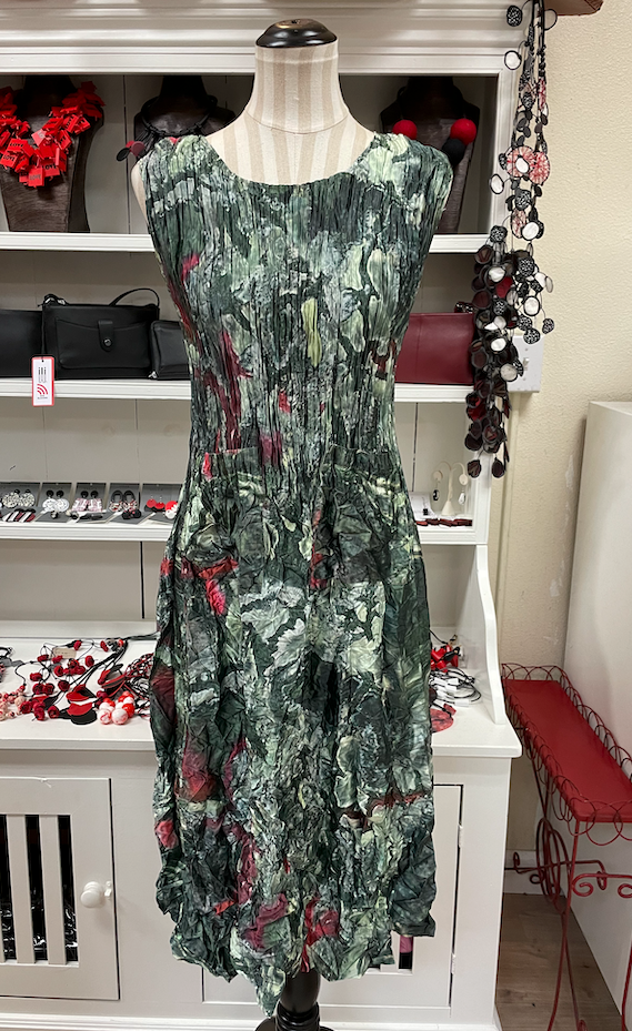 Alquema Smash Pocket Dress - FOREST DELTA