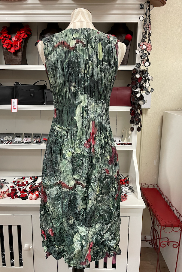 Alquema Smash Pocket Dress - FOREST DELTA