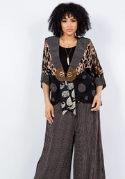Sterling Style Frog Closure Jacket - 5775J BLACK