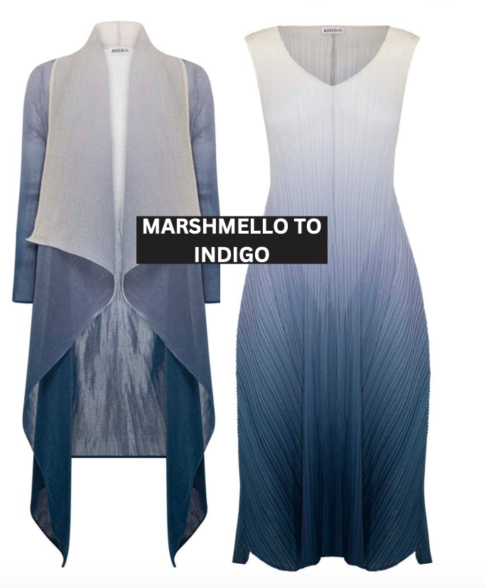 Alquema Short  Estrella Dress - MARSHMELLO TO INDIGO