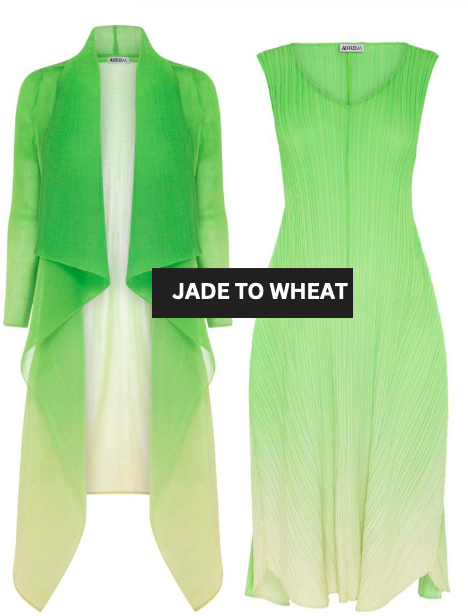 Alquema Long Collare Coat - JADE TO WHEAT