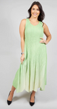 Alquema Long Estrella Dress - JADE TO WHEAT