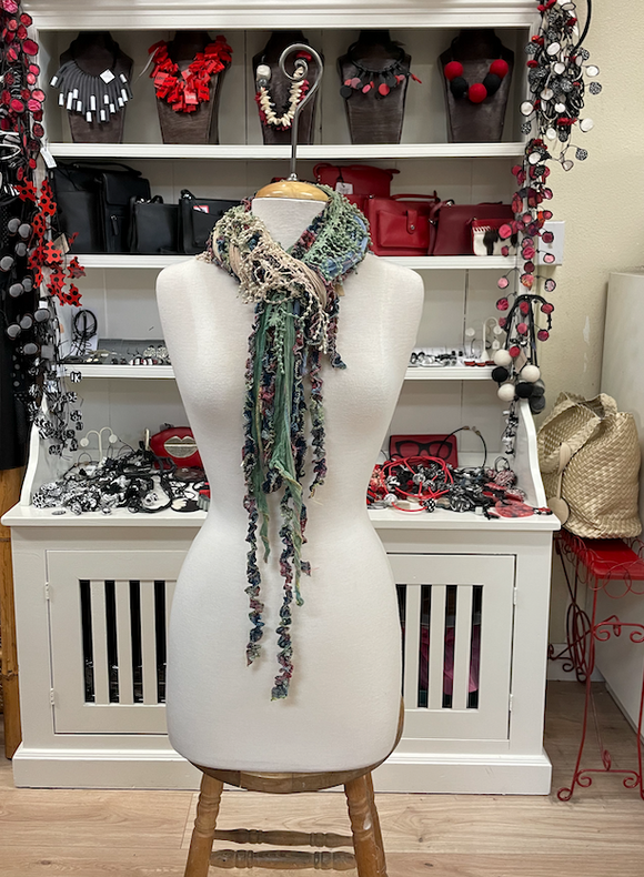 Monkey Mango Fringe Scarf - PRINT 3